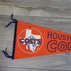 Vintage Original 1960s Houston Colts Colt  45s Mlb Baseball Full Size Pennant