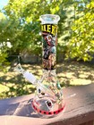 10   Gift Heavy Glass Bong Water Pipe Smoking Bong Beaker   14mm Bowl Hookah Us