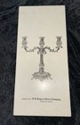 Matched Set Of 2 Vintage Candelabras 3 Light Breakdown F b  Rogers Silver Co 