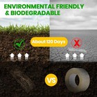 Adhes Biodegradable Kraft Paper Tape  Eco Friendly   Writable   Uncoated Paper