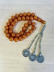 Natural German Amber 33 Beads Misbaha Tasbih Faturan              Prayer Beads Rosary