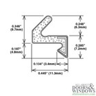 Weatherstrip For Casement Windows Q Lon Foam Casement Window Seal Bronze