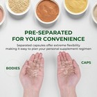 1k Size 00 0 Hpmc Carboxumetyl Cellulose Plant Vegie  Empty Capsules Separated