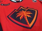 Coachella Valley Firebirds Ahl Game Worn 24 25 Red Alert Ccm Jersey Morrison 56