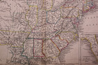 Rare Antique 1829 Map   United States By Samuel Butler   Sidney Hall 8x10