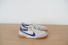 Vintage 80s Nike Racquet Court Shoe  Blue Swoosh Gum Sole  Size 8  Rare