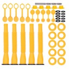 5 Set Gas Can Spout Kit Anti Spill Hdpe 8 1in Hose Gas Can Nozzle Replacement