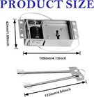 Electromagnetic Solenoid Safe Lock Replacement 2 Master Keys