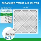 4 Pack 20x20x1 Merv 8 Air Filter Electrostatic Pleated Furnace Ac Filter
