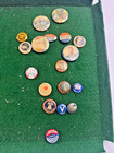 Vintage Political Campaign Pin Buttons Lot 30pc Teddy Roosevelt Wilson Liberty