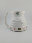 Vintage Starbucks World Globe Ceramic Travel Mug Coffee Cup 16oz Large Handle