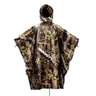 Auscamotek Woodland Camo Rain Poncho Hooded Waterproof Camouflauge Raincoat F   