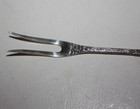 Vintage 800 Silver Pickle Fork Floral Rose Design - 5 5  13 Grams