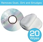 Maxell Cd   Dvd Quick Wipes  Remove Dirt  Dust   Smudges - 20pk  190511 