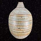Primitive Style Art Pottery Vase Hand Made 1970s Vintage Pottery Vase Signed