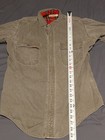 Vtg Ll Bean Mens M Green Flannel Lined Plaid Hurricane Shirt Shacket Usa