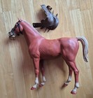 1965 Louis Marx Vintage Johnny West Thunderbolt Palomino Horse Sorrel W  Saddle