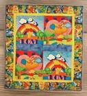Winnie The Pooh Quilted Blanket Love   Rainbow For Baby Or Toddler 36x32