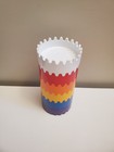 Rare Vtg Mid Century Retro 70s Stax Alan Fletcher 6 Rainbow Space Age Ashtrays 