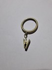 20 Gold Curtain Rings With Metal Clips Drapery Rod - 1  Inside Diam