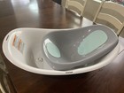 Safety 1st Baby Bath Tub With Infant Support Insert  White Gray Mint Green