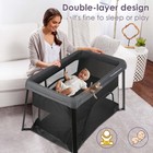 Travel Pack And Play With Bassinet   Mattress  Lightweight Portable Baby Bed    