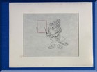 Vintage 1960s Cereal Box Pencil Cel Drawings Tony The Tiger Quisp Captain Crunch