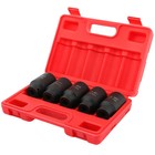 1 2  Drive Deep Impact Axle Hub Socket Set 6 Point 33mm 34mm 35mm 36mm 38mm 5pcs