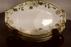 Antique Nippon Gold Hand-painted Salt Dish Set Of 5  1891-1921