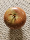 Vintage Wyandotte Metal Toy Apple Tin Container Red Yellow Stem Top