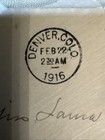 1916 Postal History Cover Denver Co San Francisco Ca