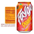 Faygo Peach Soda   12-pack Of 12oz Cans   Juicy Peach Flavor   Smooth   Fruity  