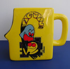 Pac Man  Video Arcade Game Shaped Yellow Ceramic Coffee  Mug  Unused New