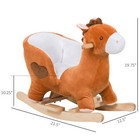 Kids Plush Toy Ride On Rocking Horse Rocker Seat For Boys And Girls 1-3 Years
