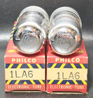 Date Matched Pair Philco 1la6 Transoceanic Loctal Vacuum Tubes Tested Nos On Tv7