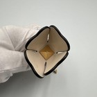 Coach Flower Tea Rose Key Fob Bag Charm Off White Leather Gold Pyramid Studs