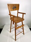 Vintage Cass Toys Mid Century Wood Baby Doll High Chair Dutch Swedish Folk