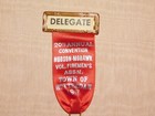 Vintage 1947 Hudson Mohawk Convention Rotterdam  Delegate Firemen  Ribbon Medal 