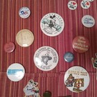 Vintage Lot Pinback Buttons And Pins Badges