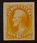 Travelstamps  Us Stamps Scott  o4p4 - 6c Lincoln Proof On Card Hinged Ngai