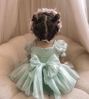 Girls Mermaid Sequin Dress Baby Girl 1st Birthday Dress Pastel Party Dress