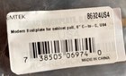 Emtek 86924us4 Modern Backplate 6  Center To Center Cabinet Pull - Brass