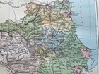Antique Map Of County Durham 1895 A2103 Brabner