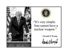 President Donald Trump   Signed Photo Print With Iran Quote Operation Epic Fury