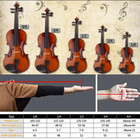 4 4 Full Size Acoustic Violin Set With Case  Bow  Rosin   Accessories