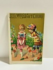 C 1880s Wilcox White Organ Piano Children Ornate Dress Toy Village Floral