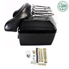 Trunk Tour Pack W  Backrest  top Luggage Rack  For Harley Softail Fat Boy