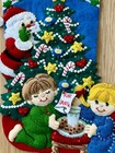Vtg Bucilla Cookies For Santa  83391 Felt Christmas Stocking Finished Completed