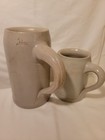 Vintage 1960 s Wulle Biere Gray Stoneware Beer Stein Mug Germany Heavy 1l    5l