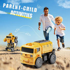 Transforming Robot Toys For 4 Year Old Boys  Stem Toys For Ages 3-8  5 In 1 Cons